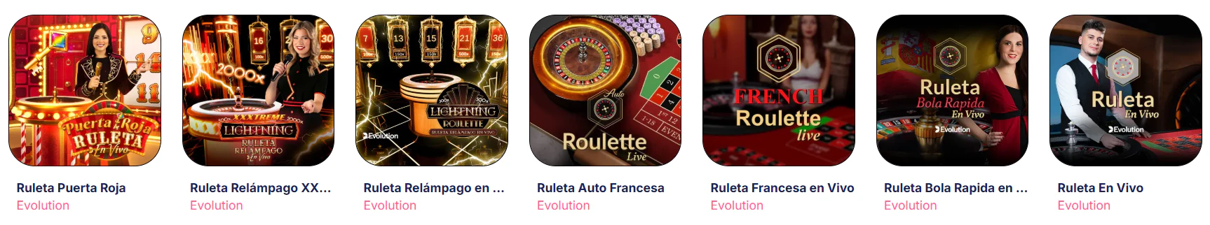 Juegos de casino y mesas con crupier en vivo dentro de GratoGana Casino